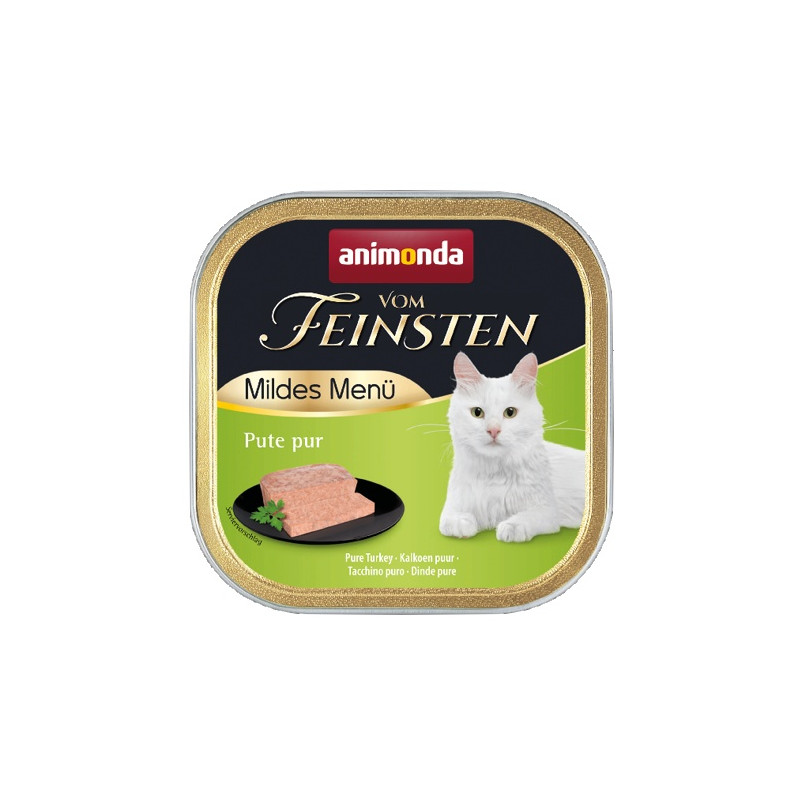Animonda vom Feinsten Mildes Menu z Indykiem tacka 100g - All4Animals