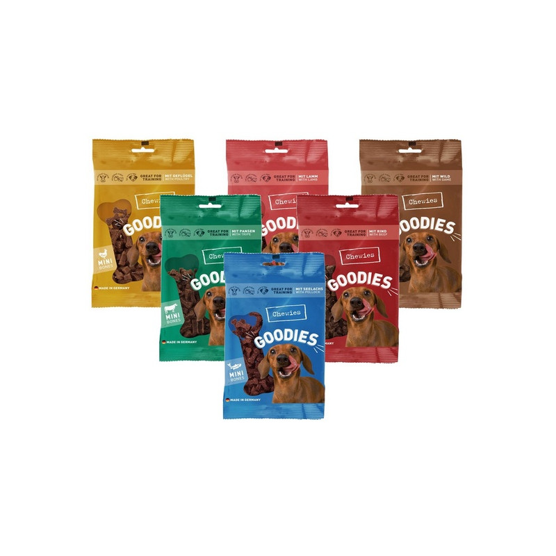 Chewies Goodies (Training) Kosteczki Mini Multipack nr3 6x125g - All4Animals