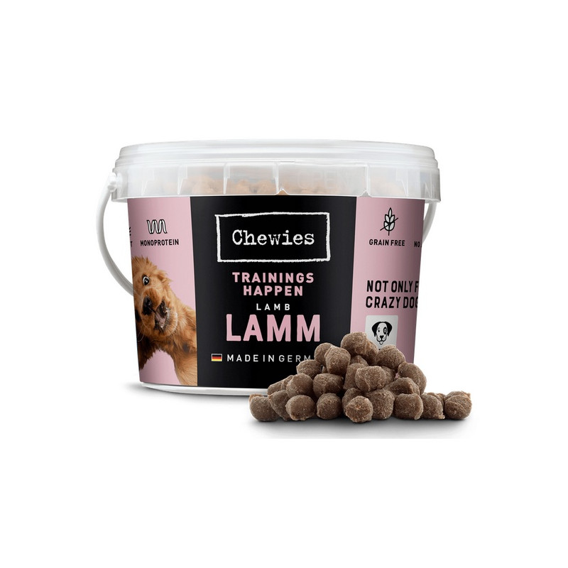 Chewies Trainings-Happen Jagnięcina monobiałkowe, bezzbożowe wiaderko 300g - All4Animals