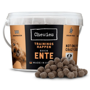 Chewies Trainings-Happen Kaczka monobiałkowe, bezzbożowe wiaderko 300g - All4Animals