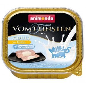 Animonda vom Feinsten Milkies Cat Kurczak + Jogurt tacka 100g - All4Animals