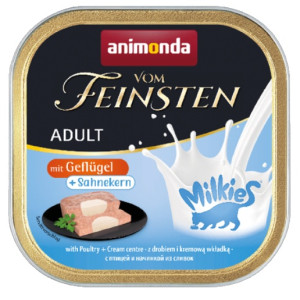 Animonda vom Feinsten Milkies Cat Drób + Sos kremowy tacka 100g - All4Animals