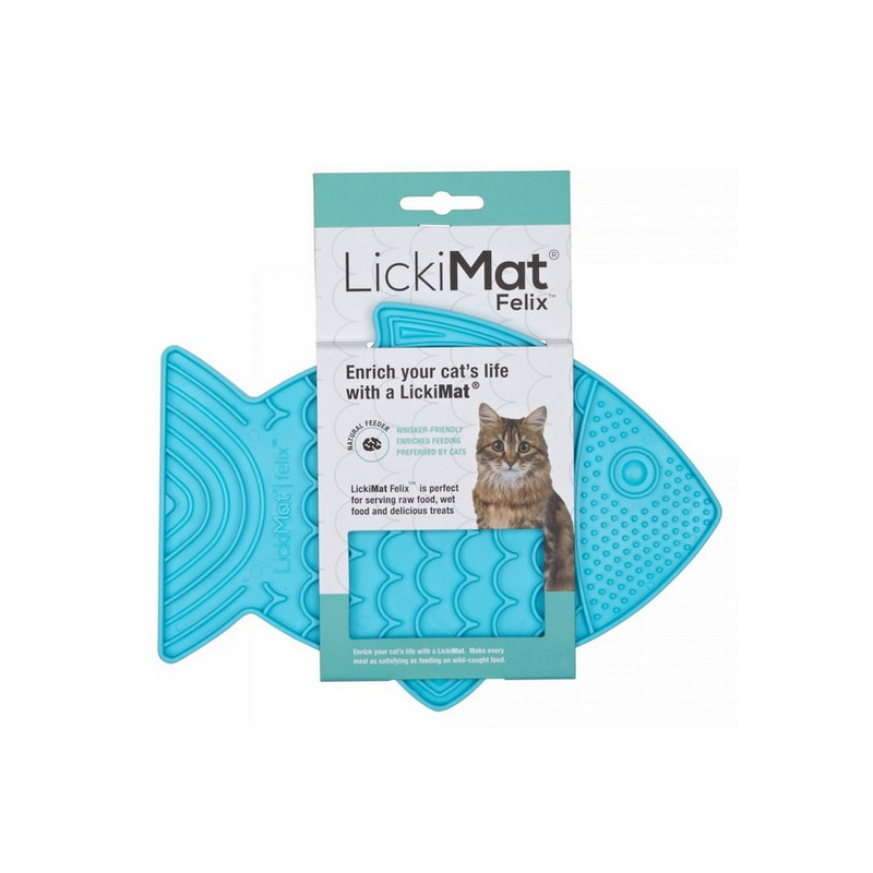 LickiMat Classic Felix Rybka fale miękka turkusowa - All4Animals