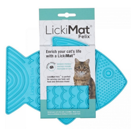 LickiMat Classic Felix Rybka fale miękka turkusowa - All4Animals