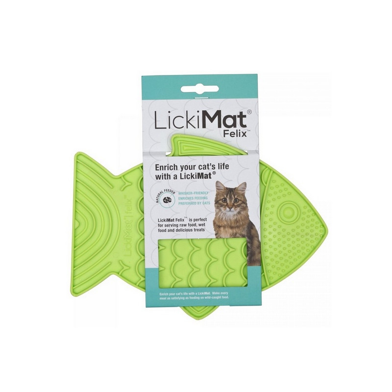 LickiMat Classic Felix Rybka fale miękka zielona - All4Animals