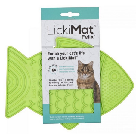 LickiMat Classic Felix Rybka fale miękka zielona - All4Animals
