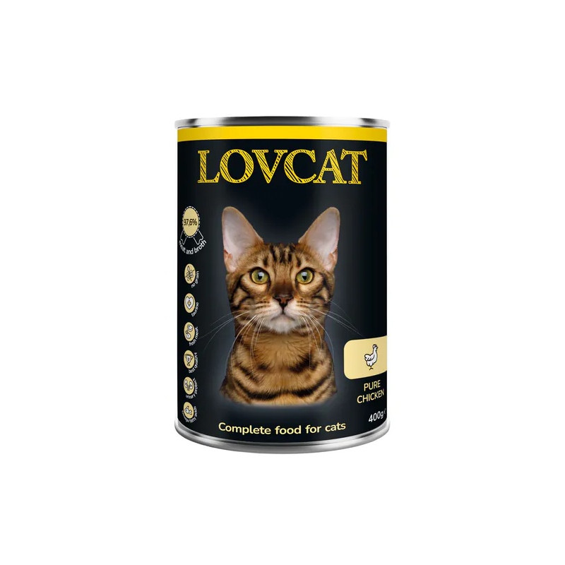 Lovcat Pure Chicken puszka 400g - All4Animals