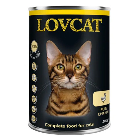 Lovcat Pure Chicken puszka 400g - All4Animals