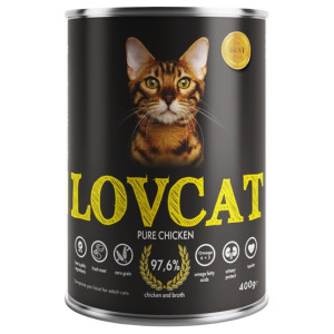 Lovcat Pure Chicken puszka 400g - All4Animals