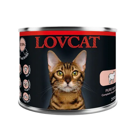 Lovcat Pure Beef puszka 200g - All4Animals