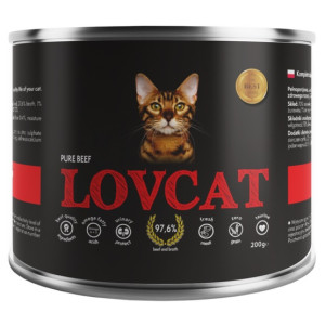 Lovcat Pure Beef puszka 200g - All4Animals