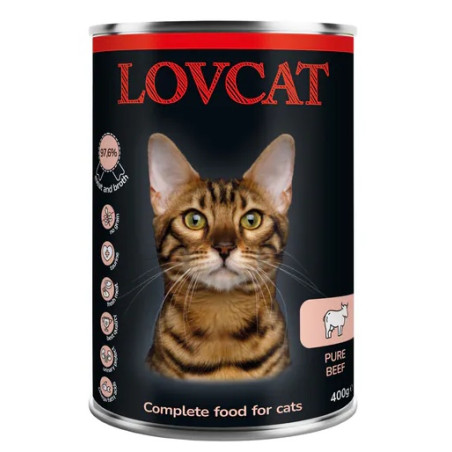 Lovcat Pure Beef puszka 400g - All4Animals