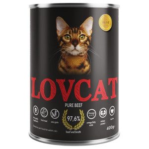 Lovcat Pure Beef puszka 400g - All4Animals