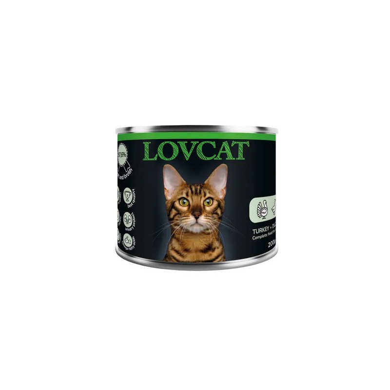 Lovcat Best Turkey & Duck puszka 200g - All4Animals