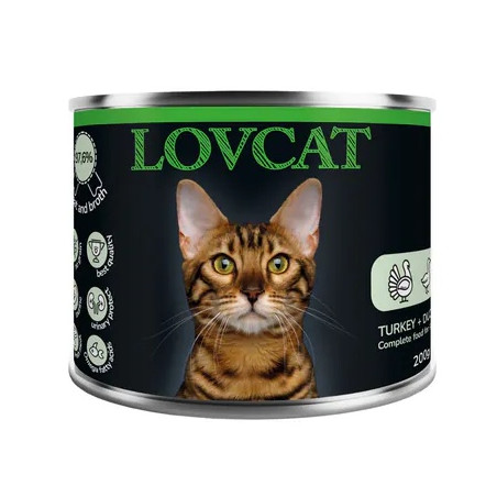 Lovcat Best Turkey & Duck puszka 200g - All4Animals