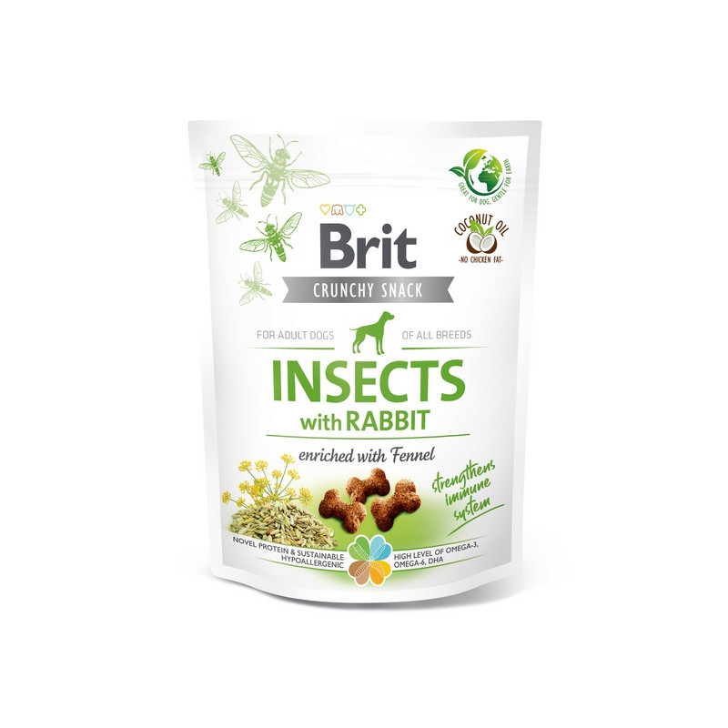 Brit Care Dog Crunchy Cracker Insect & Rabbit 200g - All4Animals