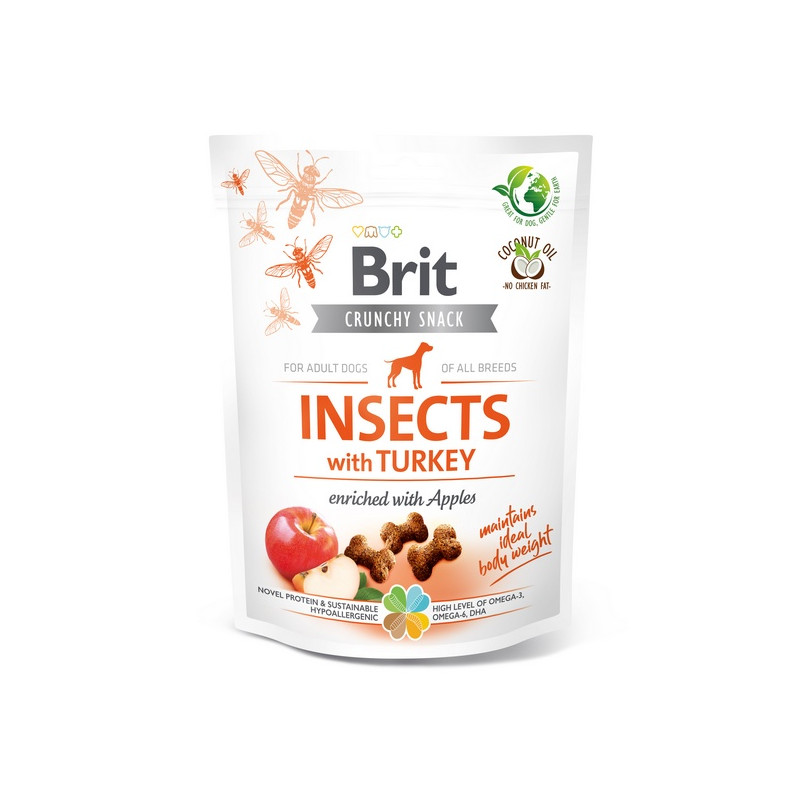 Brit Care Dog Crunchy Cracker Insect & Turkey 200g - All4Animals