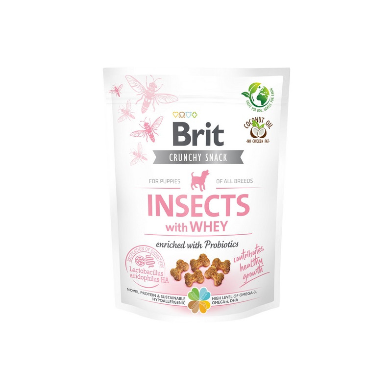 Brit Care Dog Crunchy Cracker Puppy Insect & Whey 200g - All4Animals