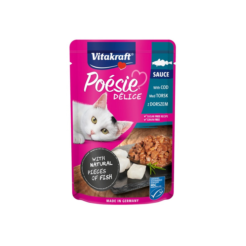 Vitakraft Poesie Deli Sauce dorsz saszetka 85g - All4Animals