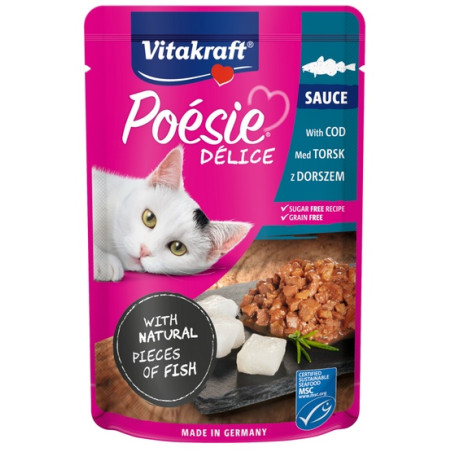 Vitakraft Poesie Deli Sauce dorsz saszetka 85g - All4Animals