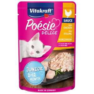 Vitakraft Poesie Deli Sauce Junior kurczak saszetka 85g - All4Animals