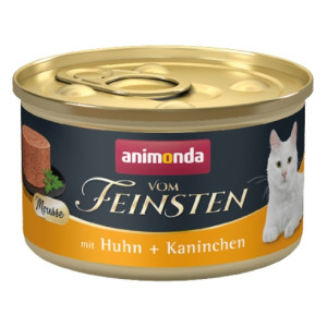 Animonda vom Feinsten Cat Adult Mus Kurczak + Królik puszka 85g - All4Animals