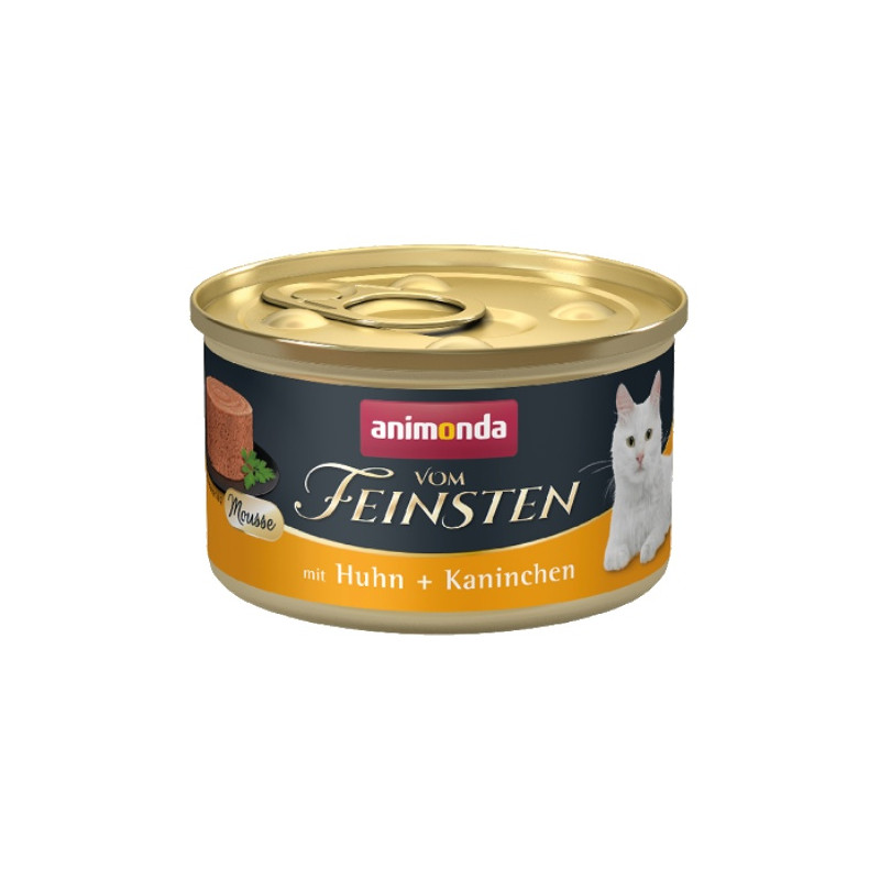 Animonda vom Feinsten Cat Adult Mus Kurczak + Królik puszka 85g - All4Animals