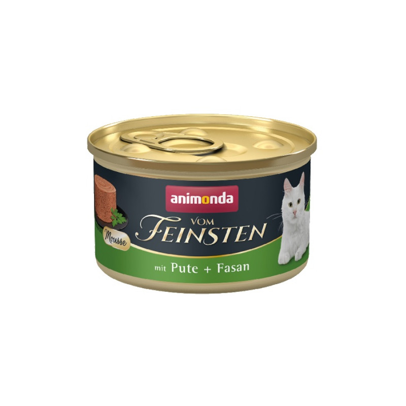Animonda vom Feinsten Cat Adult Mus Indyk + Bażant puszka 85g - All4Animals
