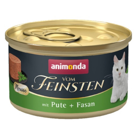 Animonda vom Feinsten Cat Adult Mus Indyk + Bażant puszka 85g - All4Animals