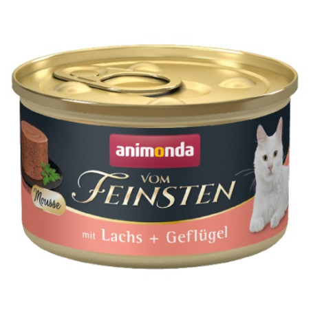 Animonda vom Feinsten Cat Adult Mus Łosoś + Drób puszka 85g - All4Animals