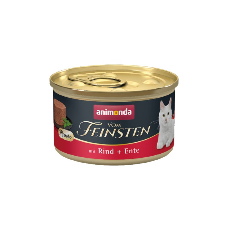 Animonda vom Feinsten Cat Adult Mus Wołowina + Kaczka puszka 85g - All4Animals