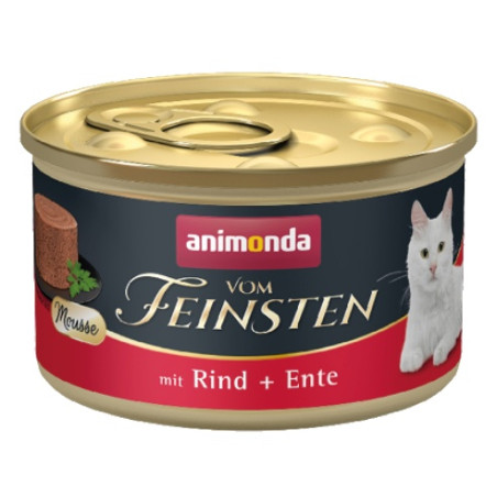 Animonda vom Feinsten Cat Adult Mus Wołowina + Kaczka puszka 85g - All4Animals