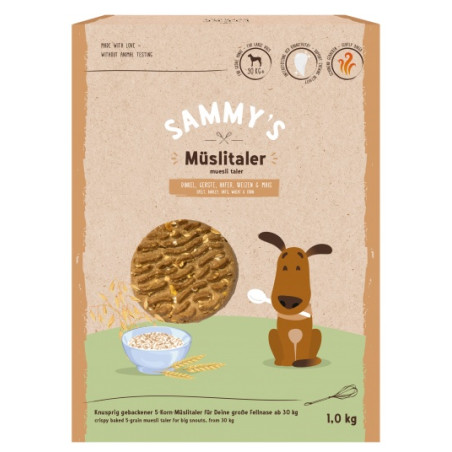 Sammy's Muesli Taler Ciasteczka 1kg - All4Animals