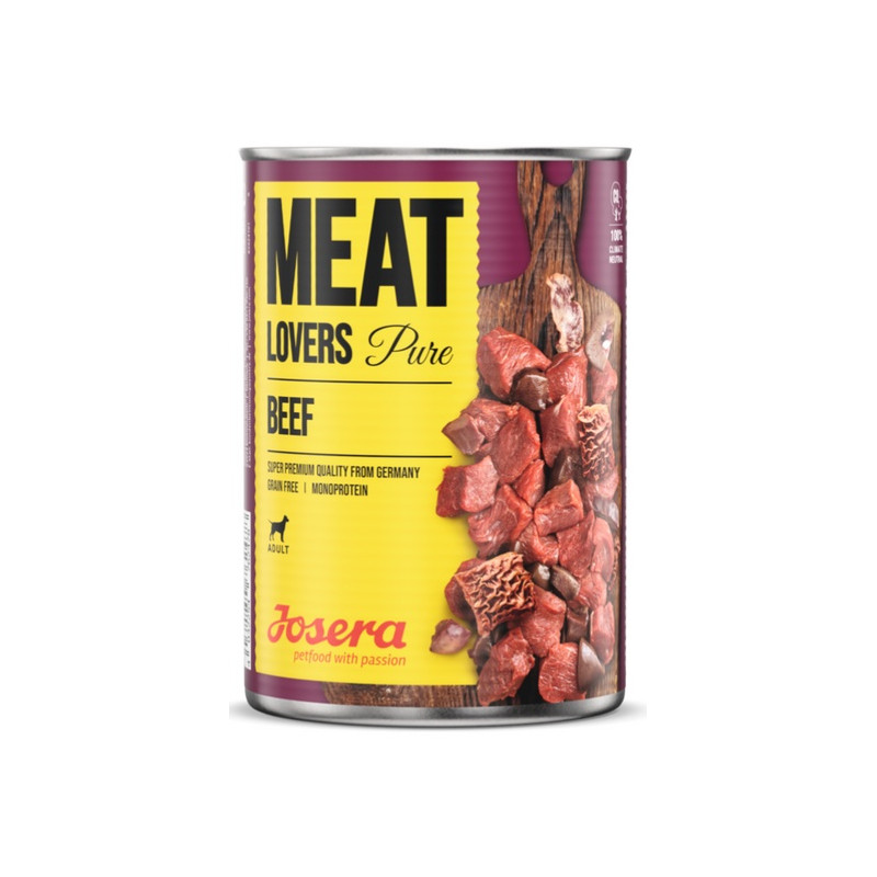 Josera Meat Lovers Pure Wołowina puszka 400g - All4Animals