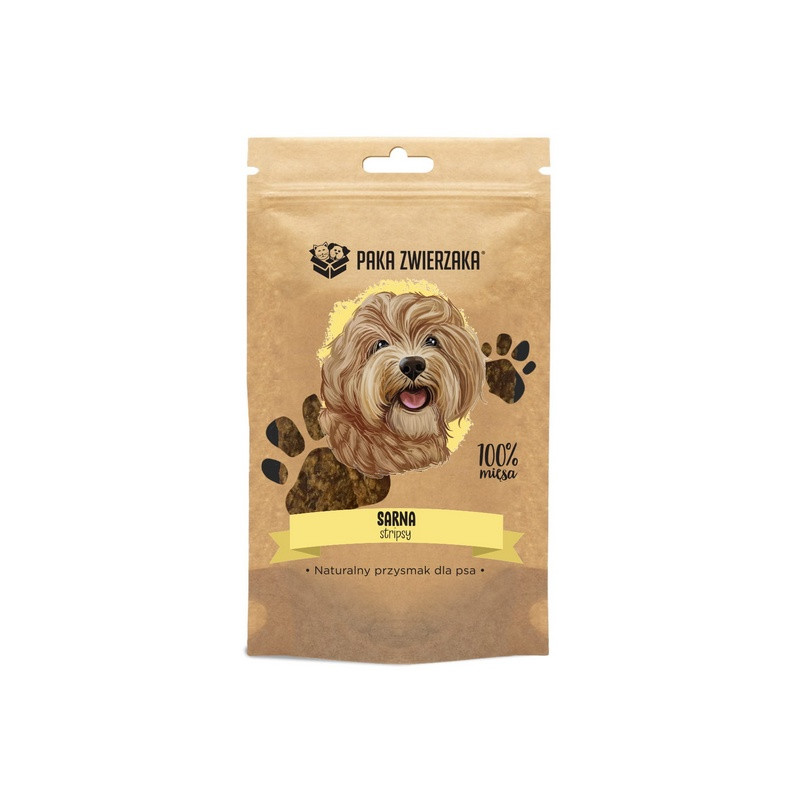 Paka Zwierzaka Stripsy Sarna 100% 70g - All4Animals