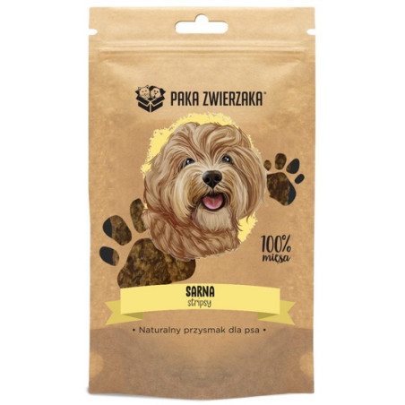 Paka Zwierzaka Stripsy Sarna 100% 70g - All4Animals