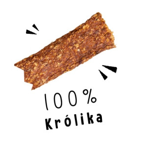 Paka Zwierzaka Stripsy Królik 100% 70g - All4Animals