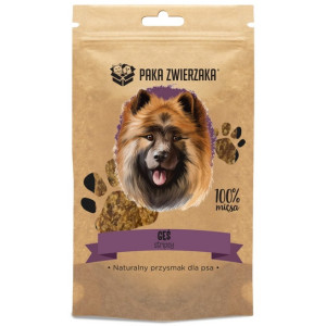 Paka Zwierzaka Stripsy Gęś 100% 70g - All4Animals