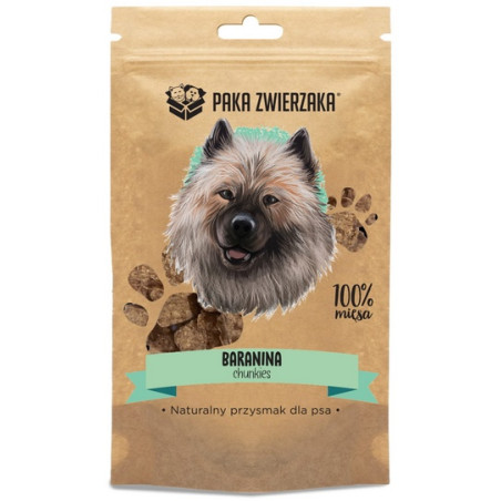 Paka Zwierzaka Chunkies Baranina 100% 70g - All4Animals