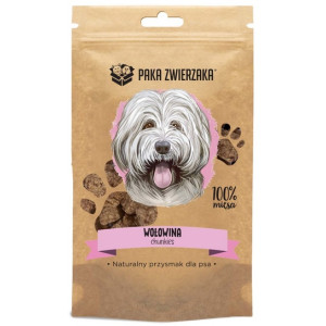 Paka Zwierzaka Chunkies Wołowina 100% 70g - All4Animals
