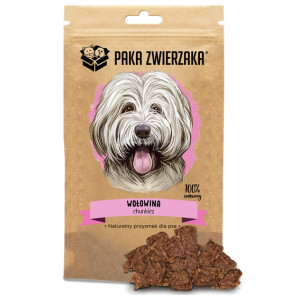 Paka Zwierzaka Chunkies Wołowina 100% 70g - All4Animals