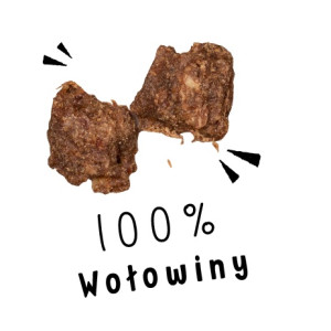 Paka Zwierzaka Chunkies Wołowina 100% 70g - All4Animals