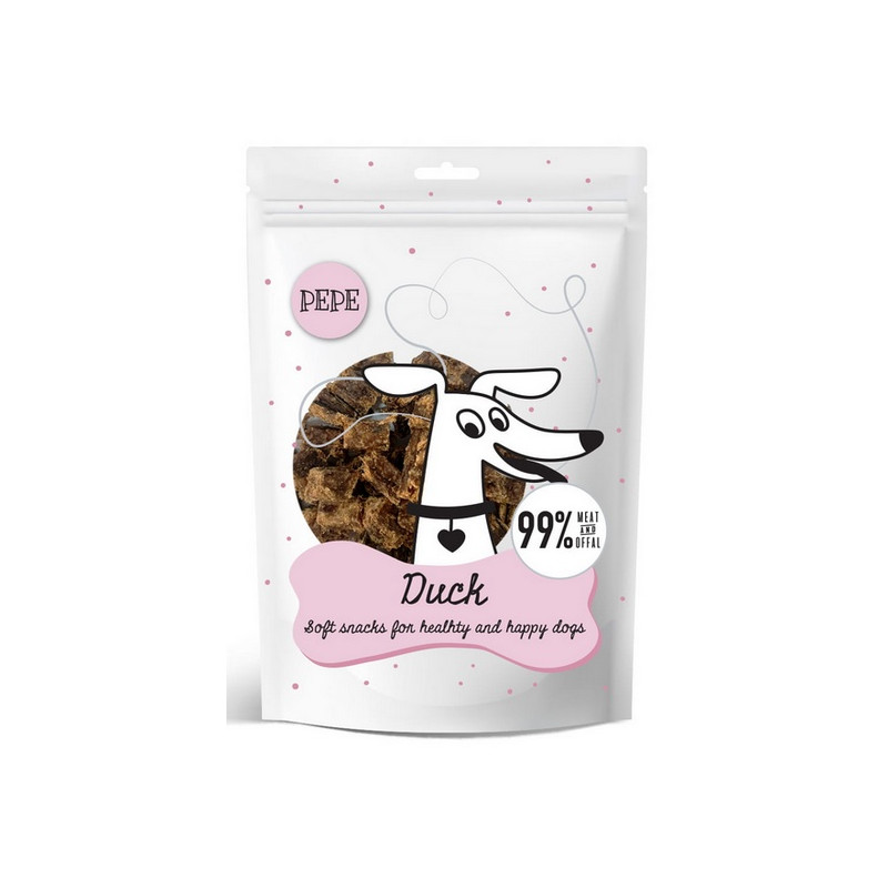 Paka Zwierzaka PEPE Mini Chunkies Duck (kaczka) 70g - All4Animals Paka Zwierzaka PEPE Mini Chunkies Duck (kaczka) 70g - All4Animals
