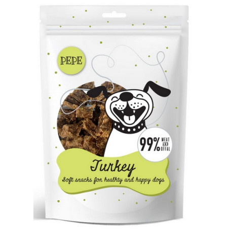 Paka Zwierzaka PEPE Mini Chunkies Turkey (indyk) 70g - All4Animals