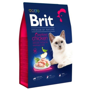 Brit Premium By Nature Cat Sterilized Chicken 8kg - All4Animals