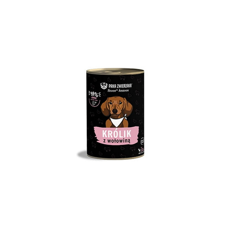 Paka Zwierzaka Seventh Heaven Rabbit & Beef puszka 400g - All4Animals
