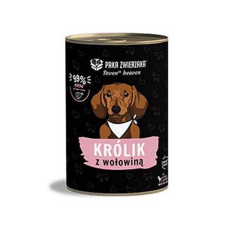Paka Zwierzaka Seventh Heaven Rabbit & Beef puszka 400g - All4Animals