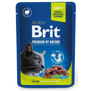 Brit Premium By Nature Cat Sterilised Lamb sos saszetka 100g - All4Animals