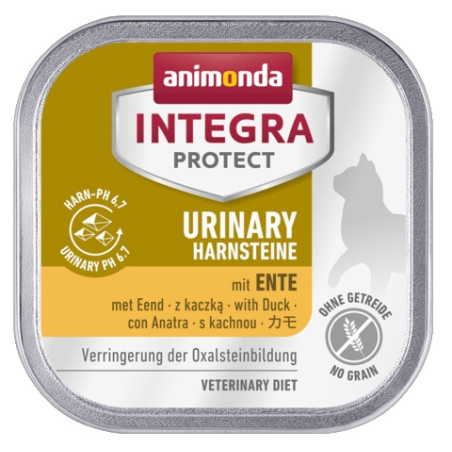 Animonda Integra Protect Urinary Harnsteine Oxalate dla kota - z kaczką tacka 100g - All4Animals