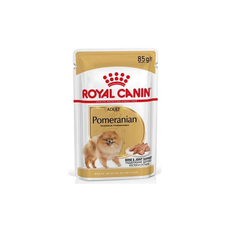 Royal Canin Pomeranian Adult karma mokra dla psów dorosłych rasy szpic miniaturowy, pasztet saszetka 85g - All4Animals Royal Canin Pomeranian Adult karma mokra dla psów dorosłych rasy szpic miniaturowy, pasztet saszetka 85g - All4Animals